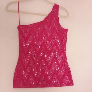 Express one shoulder top